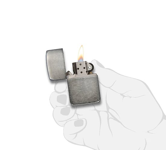 Zippo 1941 replica black ice