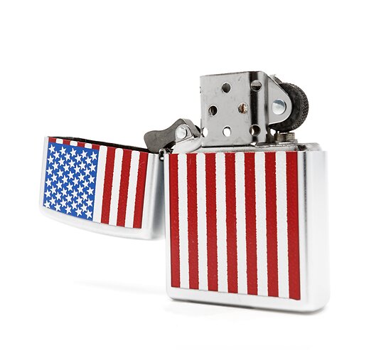 Zippo 2003 amerikaanse vlag print