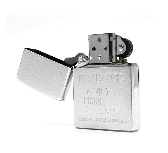 Zippo 2003 open aansteker bradford zippo