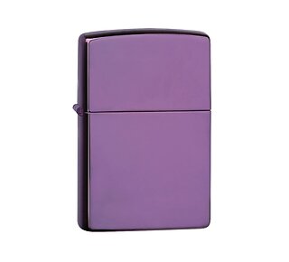 Zippo Abyss Regular aansteker met gepolijste paarse basis en strak design