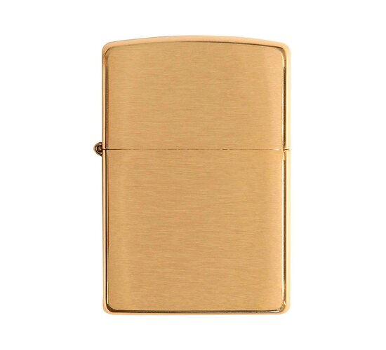 Zippo armor brushed brass heavy wall