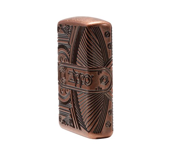 Zippo armor gears antique copper