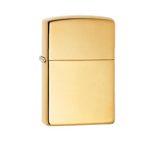 Zippo Armor high polish aansteker in messing met glanzende gepolijste afwerking en stevig ontwerp