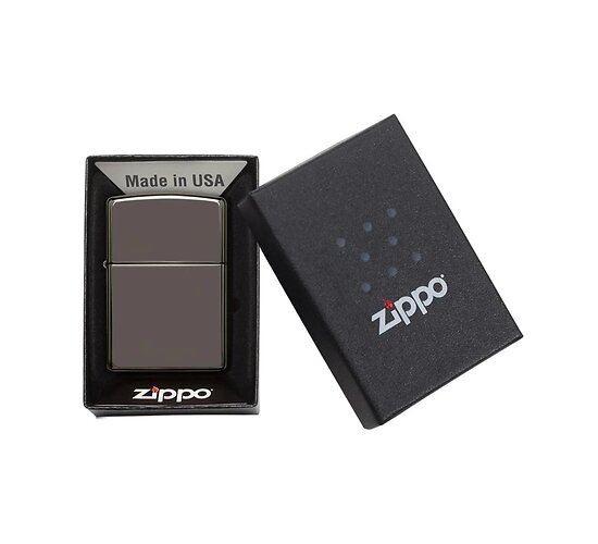 Zippo black ice box