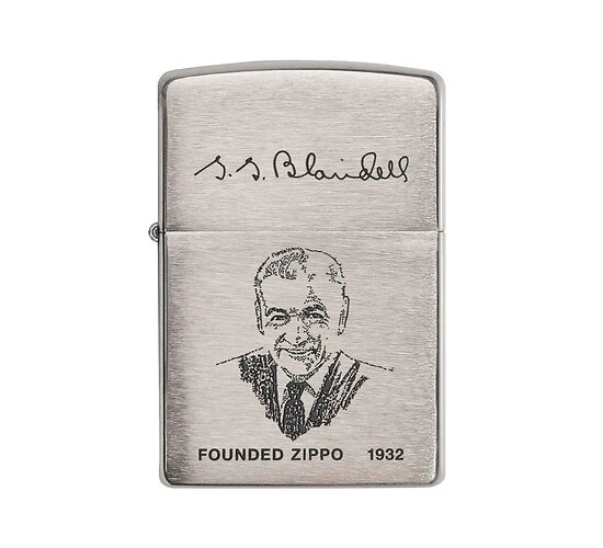 Zippo brushed chrome founded 1932