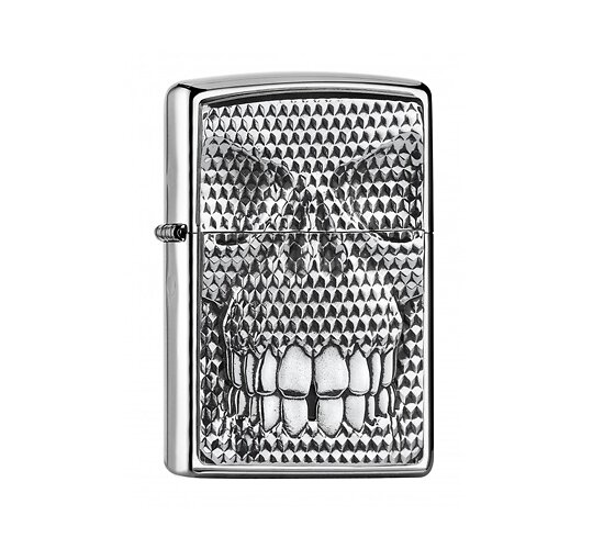 Zippo carbon skull
