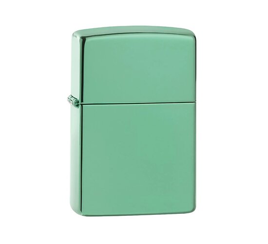Zippo Chameleon aansteker in donkergroene gepolijste kleur met subtiel veranderend chameleon-effect
