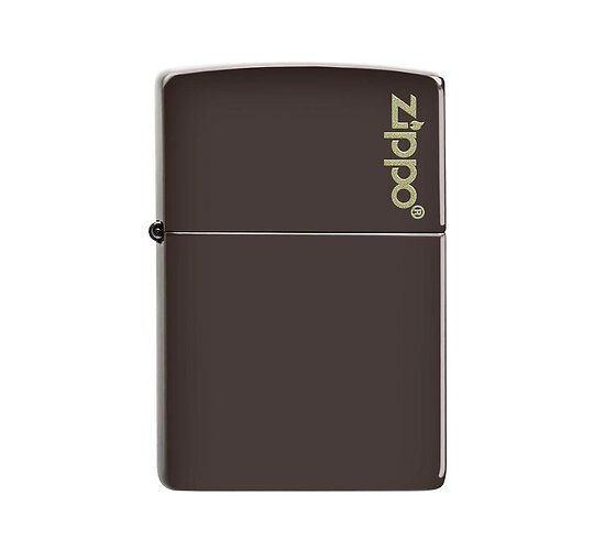Zippo classic brown flat with logo