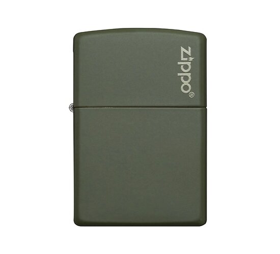 Zippo classic green matte with logo