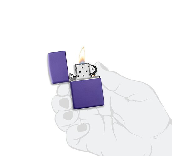 Zippo classic matte purple