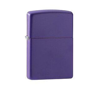 Zippo aansteker Purple matte met diepe paarse kleur en matte afwerking
