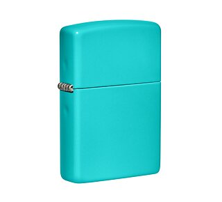 Zippo aansteker basismodel in zachte turquoise kleur met matte flat color afwerking