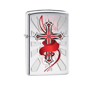 Zippo Cross with wing