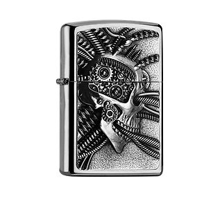 Zippo Cyberpunk skull