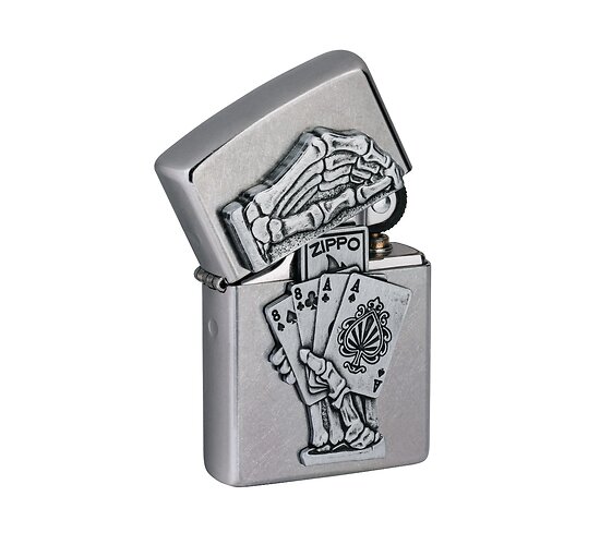 Zippo dead mans hand embleem