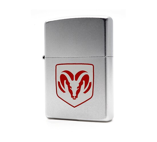 Zippo dodge ram logo white