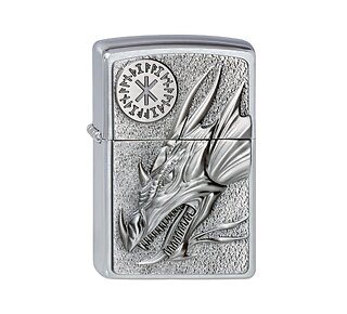 Zippo Dragon amulet emblem