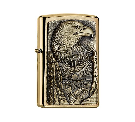 Zippo eagle grand canyon brass