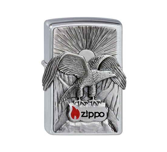 Zippo eagle on zippo emblem