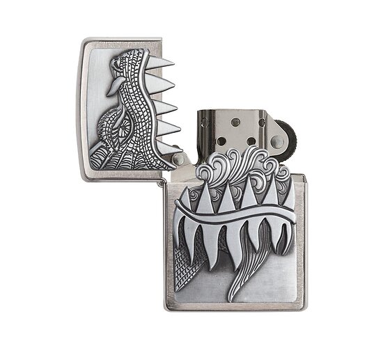 Zippo Fire breathing dragon met openings surprise
