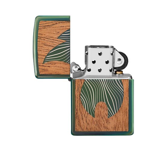 Zippo flame woodchuck open