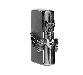 Zippo flying Heart and Sword