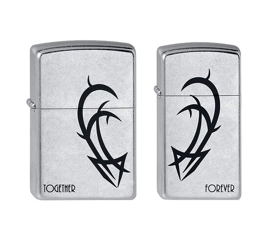 Zippo forever together tribal los