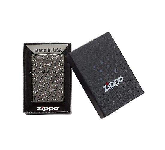 Zippo geometric weave design doosje