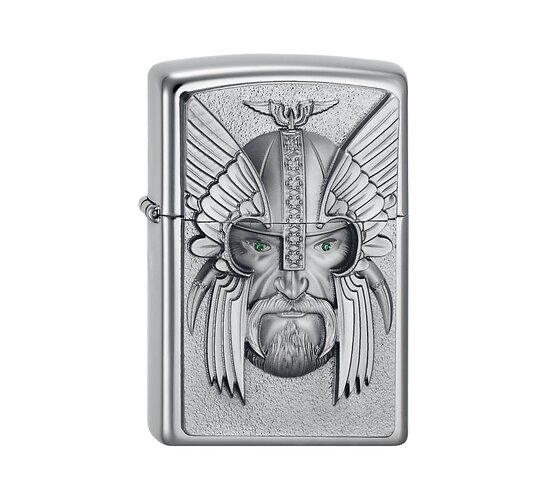 Zippo green eyed viking
