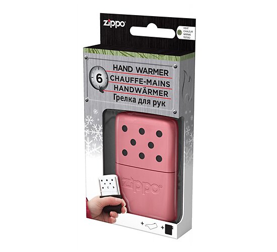 Zippo handwarmer klein roze in verpakking