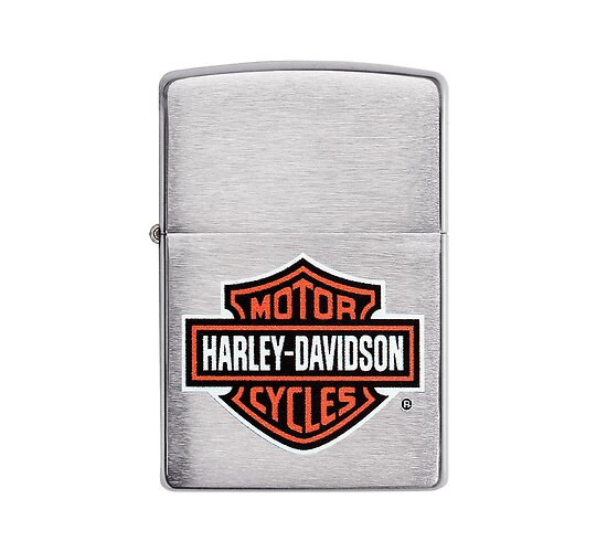 Zippo harley davidson logo chrome