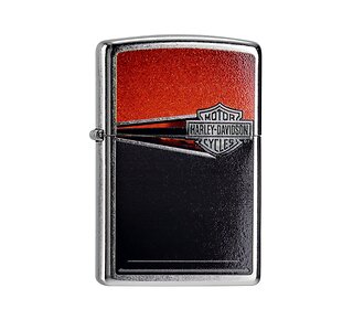 Zippo Harley Davidson Zwart/Rood