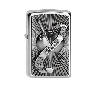 Zippo Heart with Sword
