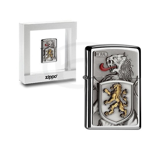 Doosje met de Heral Leo van Zippo