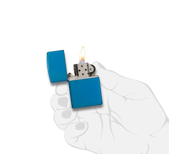 Zippo high polish blue
