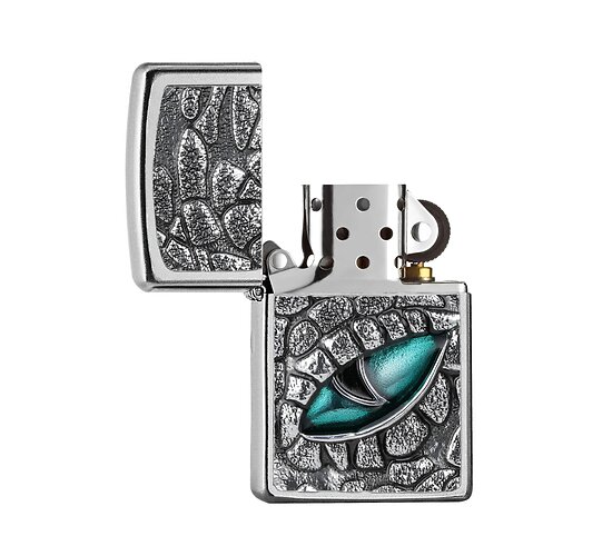Zippo kroko crocodile eye