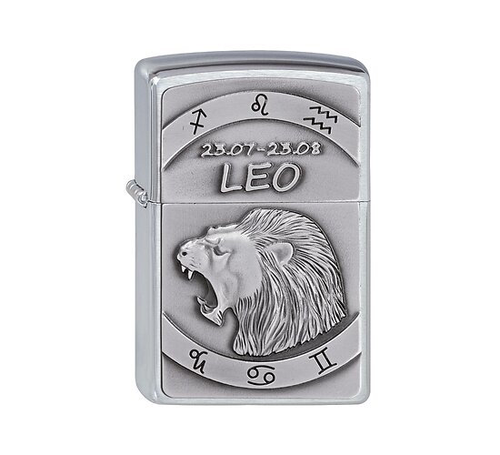 Zippo leo emblem zodiac