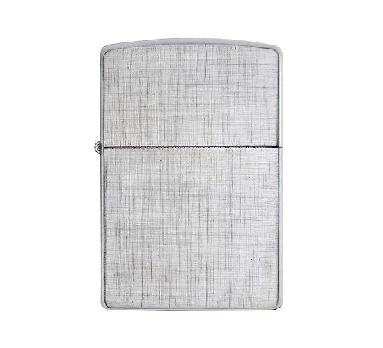 Zippo linen weave brushed
