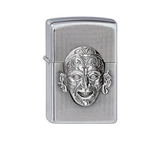 Zippo maori face emblem
