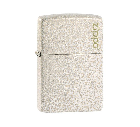 Zippo Mercury Glass Logo Regular aansteker met goud-wit mercury glass afwerking