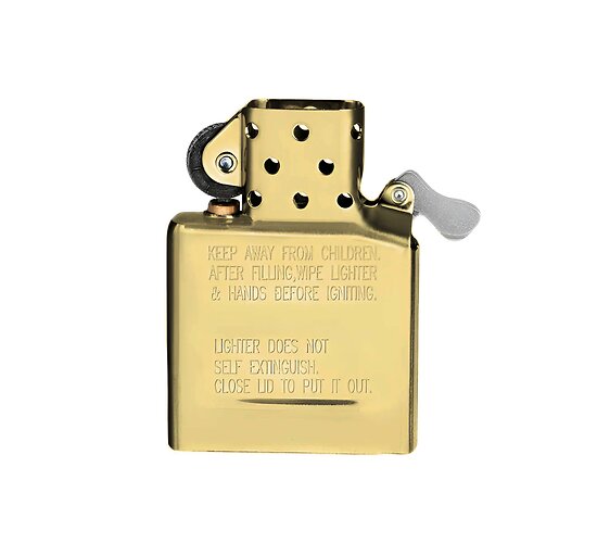 Zippo original insert brass