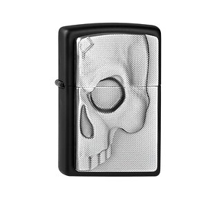 Zippo Phantom Half Skull
