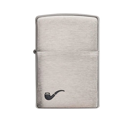 Zippo pipe chrome with pipe print