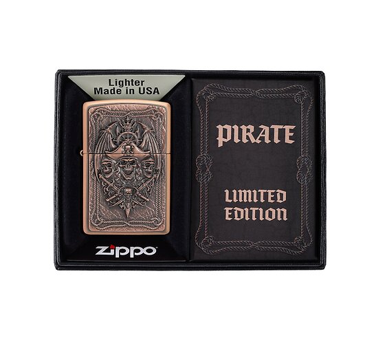 Zippo pirate limited edition rustic bronze