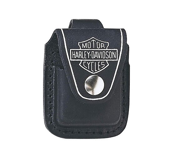Zippo pouch harley davidson zwart