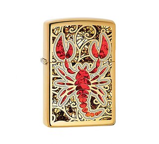 Zippo Red scorpion (Brass)