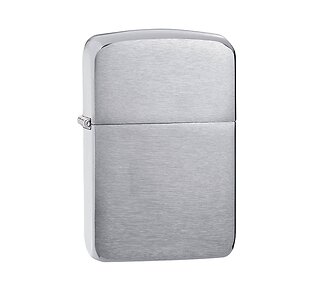 Zippo Replica 1941 brushed chrome aansteker met geborstelde matte afwerking