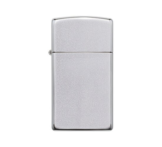 Zippo slim satin finish chrome