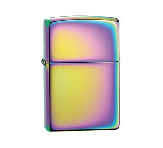 Zippo Spectrum regular aansteker met gepolijste afwerking in regenboogkleuren