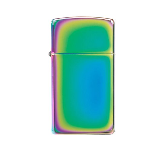 Zippo slim case aansteker met spectrum finish
